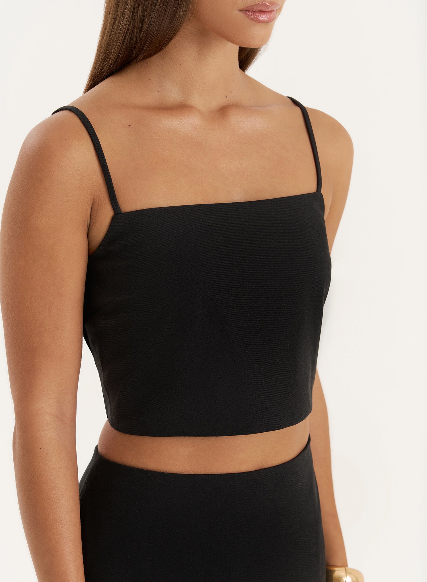 Black Cami Crop Top